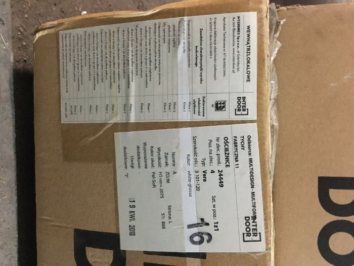 Ościeżnice bezprzylgowe regulowane VERA białe INTER DOOR