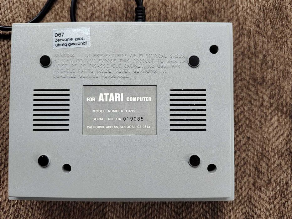 Magnetofon ATARI CA-12 stan idealny, komplet, instrukcja, pudełko, plomba, zero zółci