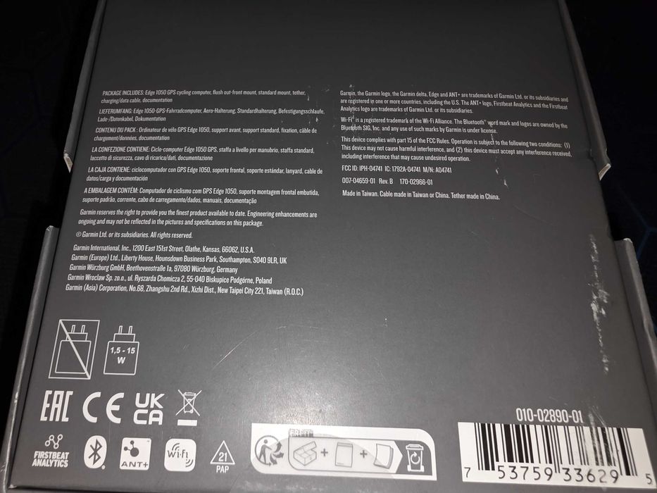 GPS Garmin Edge 1050 (novo)