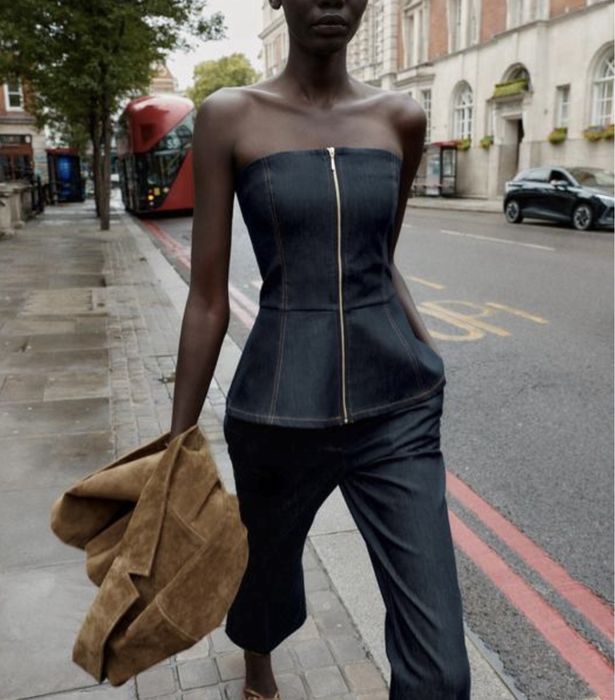 Корсет джинсовий Zara