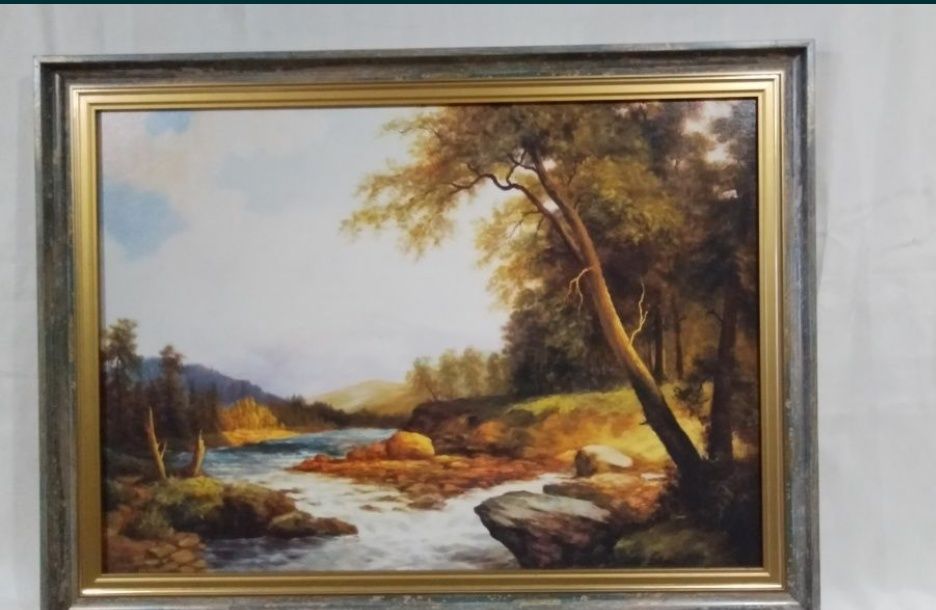 Картина репродукция 70 х 50 см. в деревянной раме 6ми.