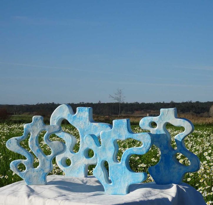 7 Vasos decorativas handmade