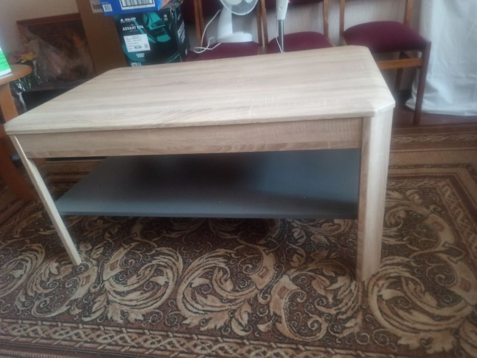 Duża ława z  półką