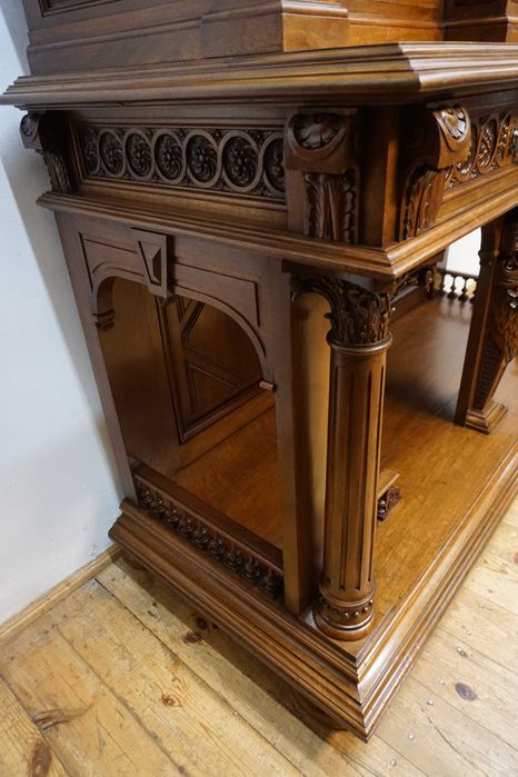 Stary Pałacowy Kabinet – Kredens Neorenesans Francja Figura Diabła