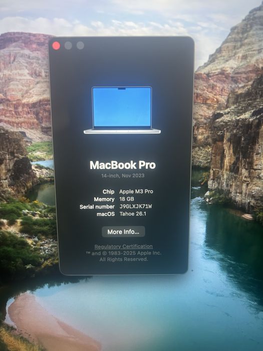 MacBook Pro M3 Pro 18Gb Ram 100% bateria 14'