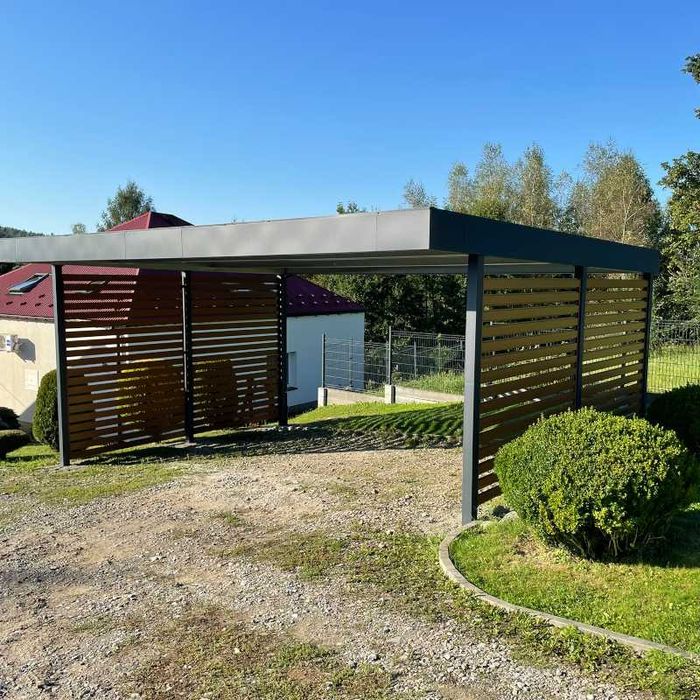 Carport 6x5,5, wiaty garażowe, wiata na samochód, wiata stalowa