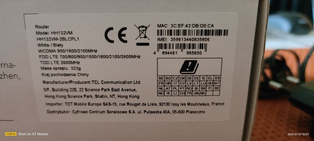 Router TCL Linkhub 2.4 G & 5G