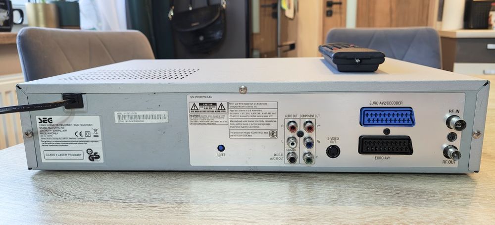 SEG DVRC700 #Nagrywarka DVD VHS #6HD #Hi-Fi Stereo #PL Menu #Pilot ##Przegrywanie VHS na DVD