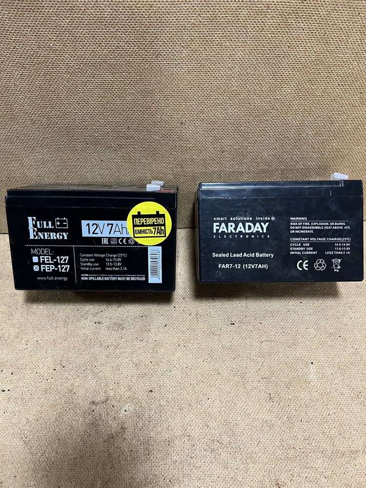 Аккумуляторы 12v 7ah: 300 грн. - Акумулятори Бровари на Olx