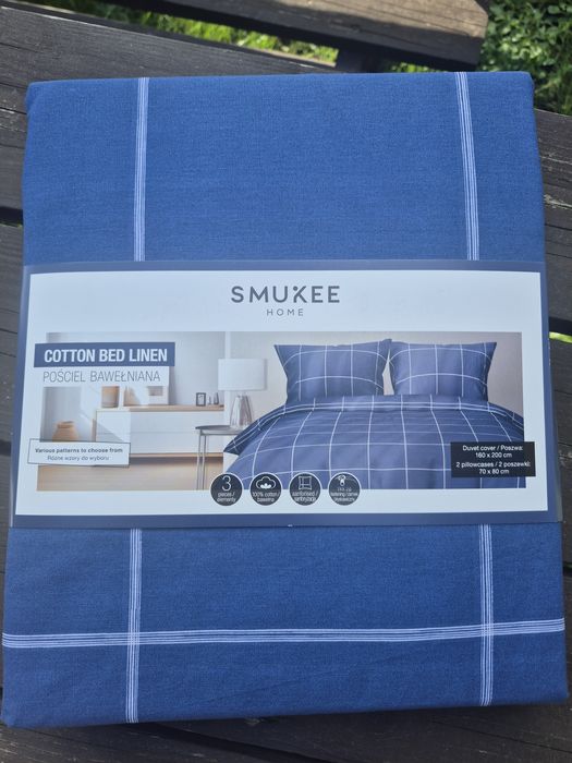 Smukee pościel bawełniana 160x200 komplet 3 elementy