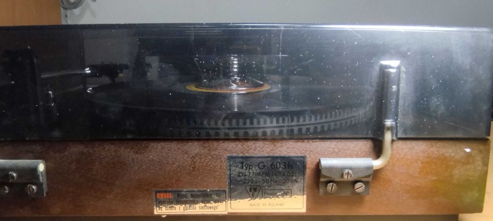 Gramofon Bernard G-603 fs Unitra-Fonica sprawny i oryginalny pierwszy model nowa wkładka Audio Technica