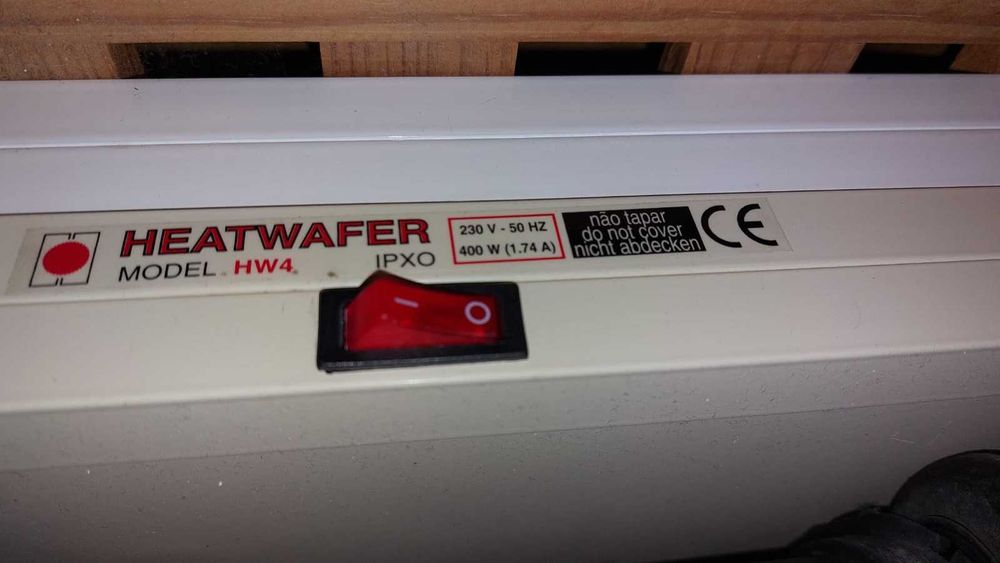 Placa Radiadora de Aquecimento Heatwafer HW4, baixo consumo