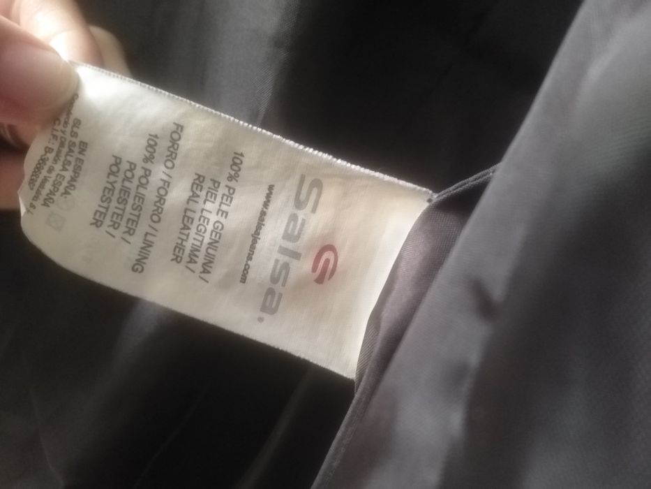 Casaco de pele genuína