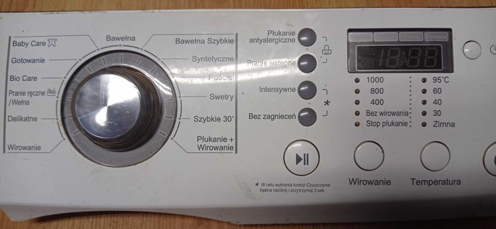 Panel sterowania pralki LG F1022