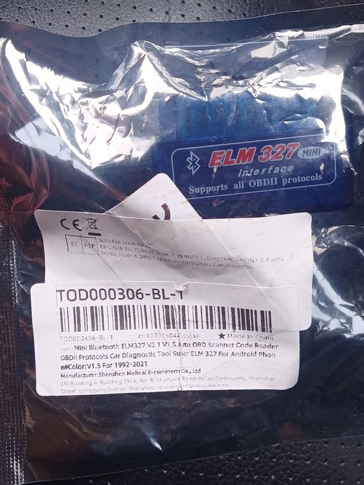 Автосканер OBD II ELM 327 mini