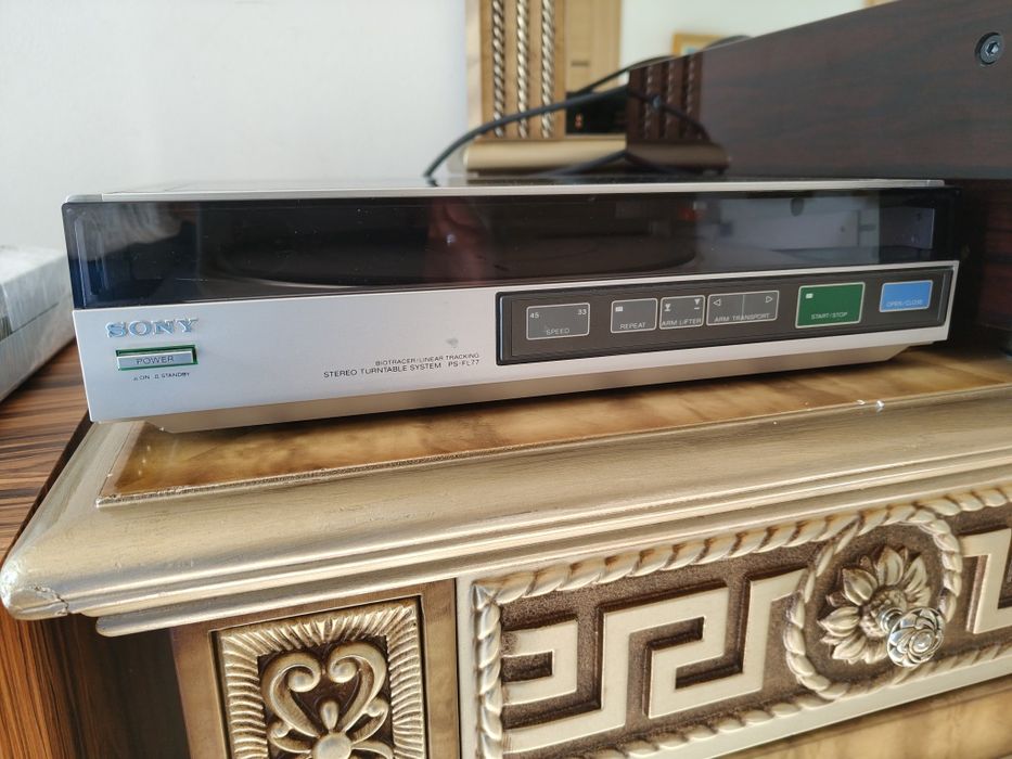 Gramofon Sony PS-FL77, linearny, ramię tangencjaln