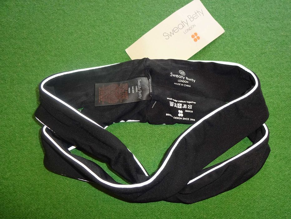 SWEATY BETTY London sportowa opaska Cross Over Reflective Headband