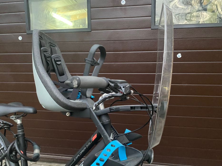 Fotelik rowerowy Thule yeep + szyba