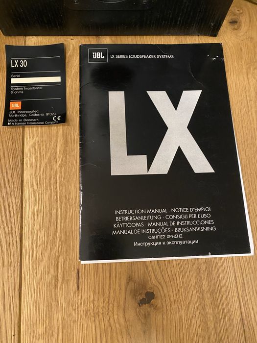 Głośniki kolumny JBL LX 30