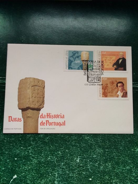 1986 FDC Datas Históricas MNH **