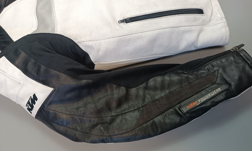 Оригинальная кожаная мотокуртка KTM PowerWear (L) / Топ защита SAS-TEC