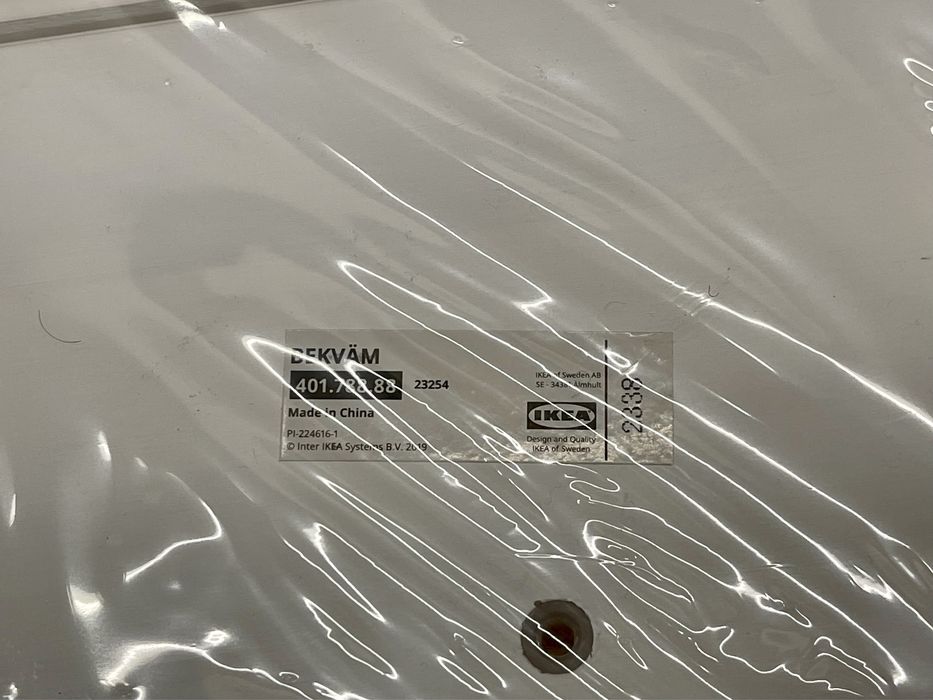 Ikea BEKVÄM taboret ze schodkiem biały 50 cm praktyczny drewno Sweden