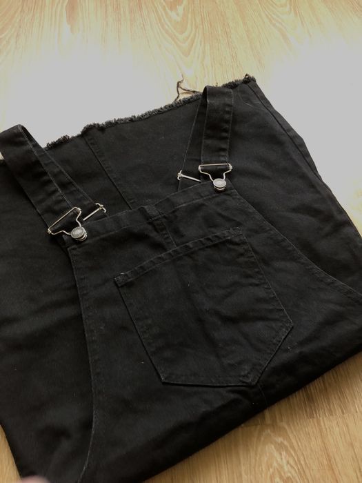 Джинсова спідниця-комбінезон