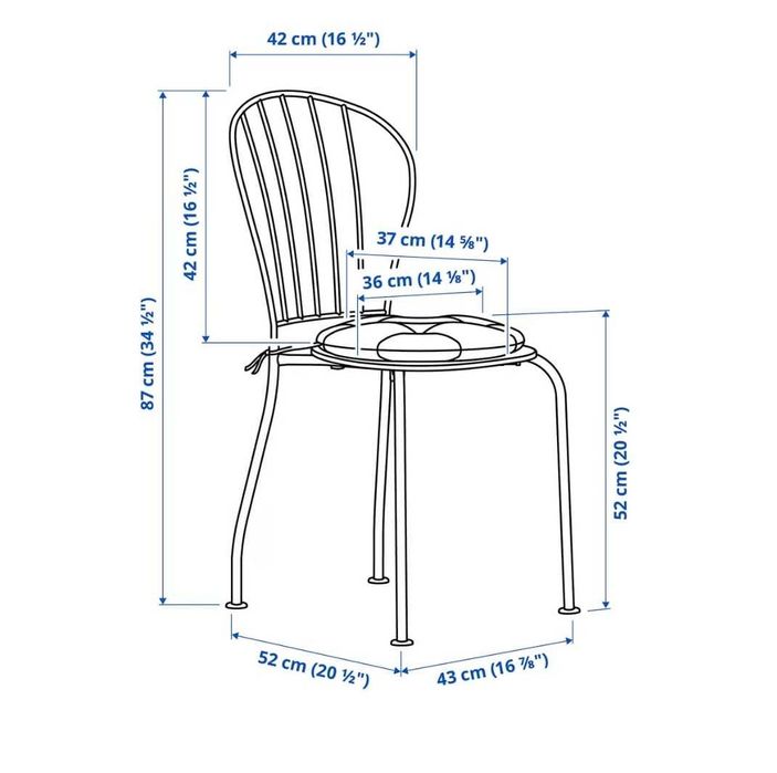 Conjunto de mesa +2 cadeiras para jardim / varanda