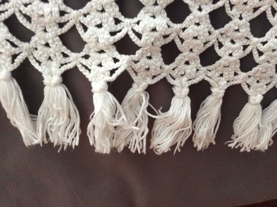 Colcha de renda vintage- Feita à mão