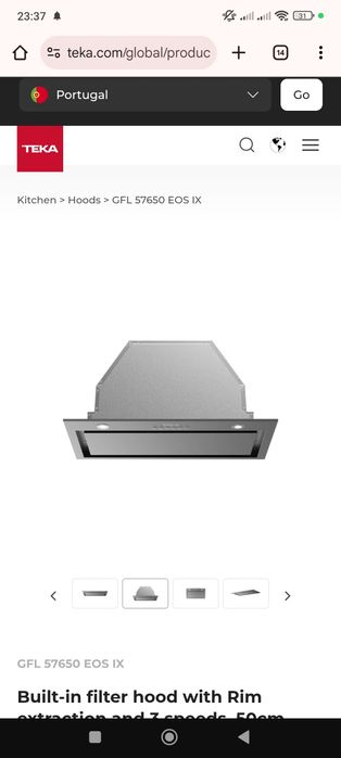 Exaustor de teto Teka novo com garantia vendo a melhor proposta