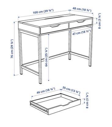 IKEA white work desk