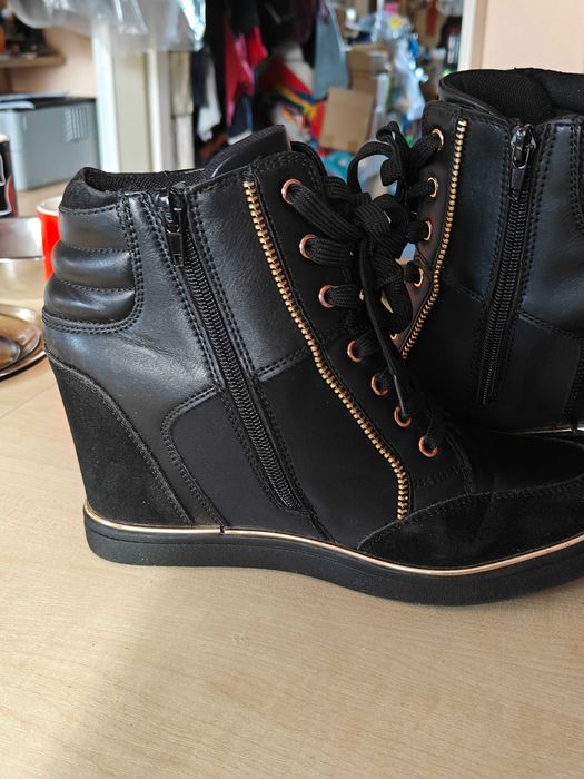 Botki sneakersy buty półbuty jesień zima damskie młodzieżowe r40 jak nowe