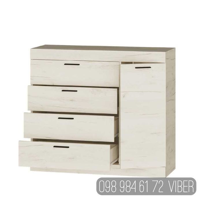АКЦИЯ! Комод 1д4ш. Комоды в гостиную. Комоды в спальню. Комод. Мебель