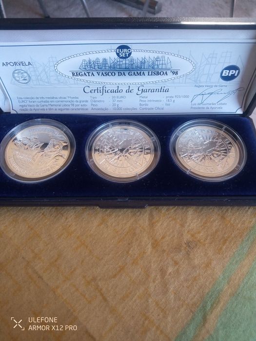 Moedas comemorativas Regata Vasco da Gama