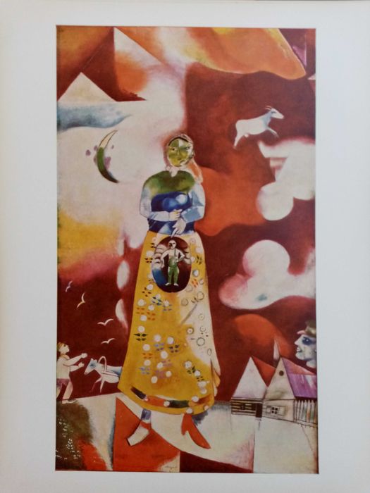 Conjunto de Estampas de Chagall - Album d' Art Skira, 1966 MUITO RARO