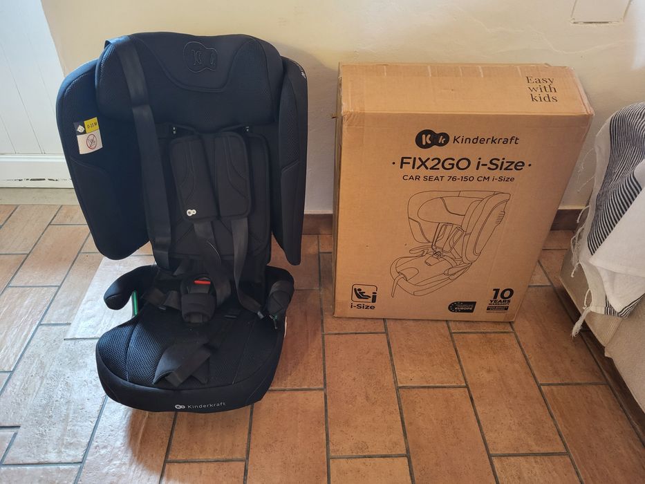 Cadeira Auto KINDERKRAFT FIX2GO I-Size (76 a 150 cm - preto)