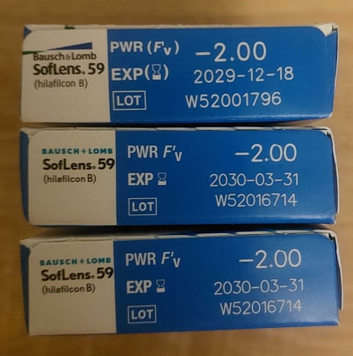 Soczewki kontaktawe, miesięczne, -2.00, Bausch&Lomb