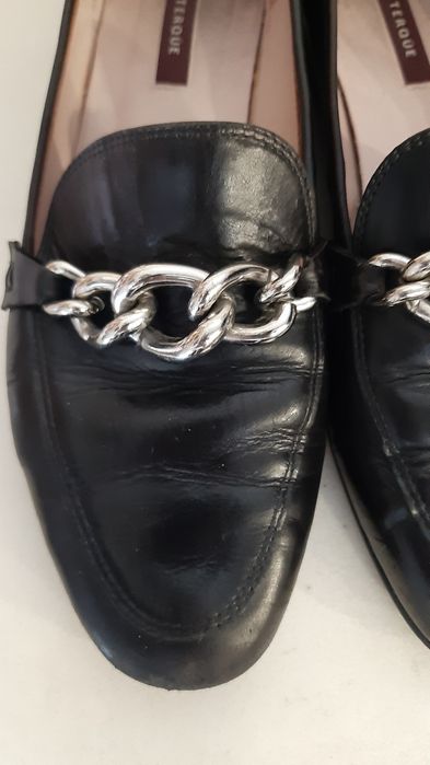 Mocassins Uterqüe em couro Originais