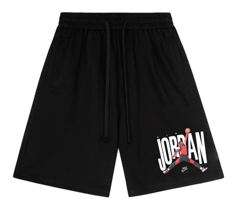 Спортивные шорты Jordan x Nike Logo унисекс черные джордан и найк