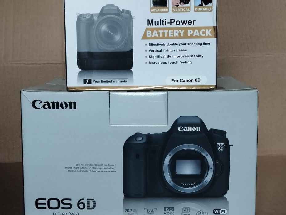 Câmeras Canon7DII e 6D