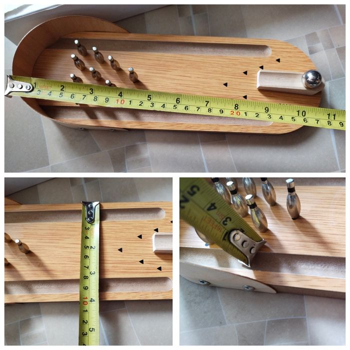 Мини боулинг с металлическими фигурками