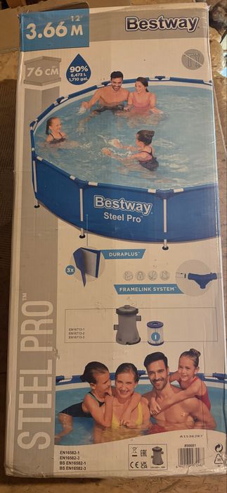 Basen stelazowy Bestway  3,66 x  0.76 m + pompa z filtrem