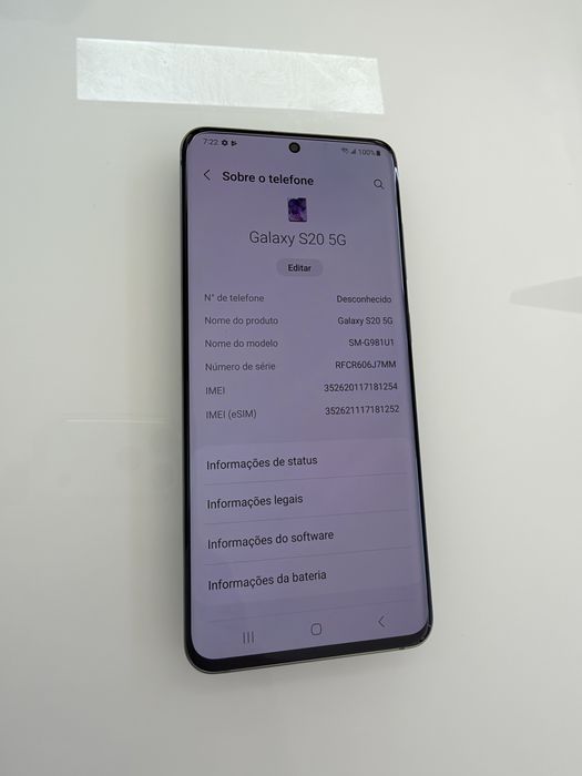 Samsung S20 5G Como Novo!