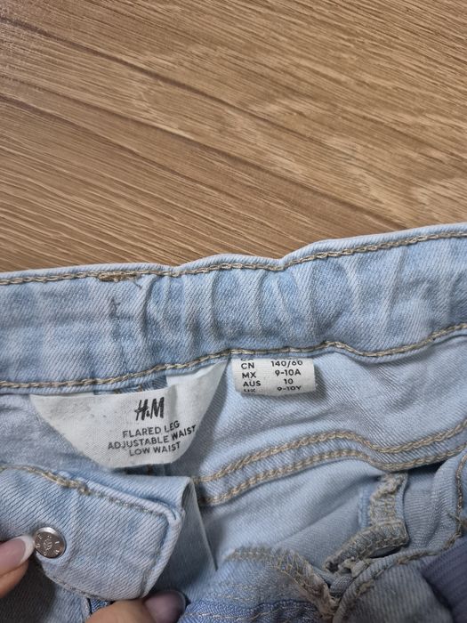 Jeansy dzwony h&m 140