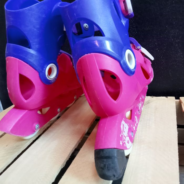 Rolki oxelo Decathlon r. 34-36 różowe
