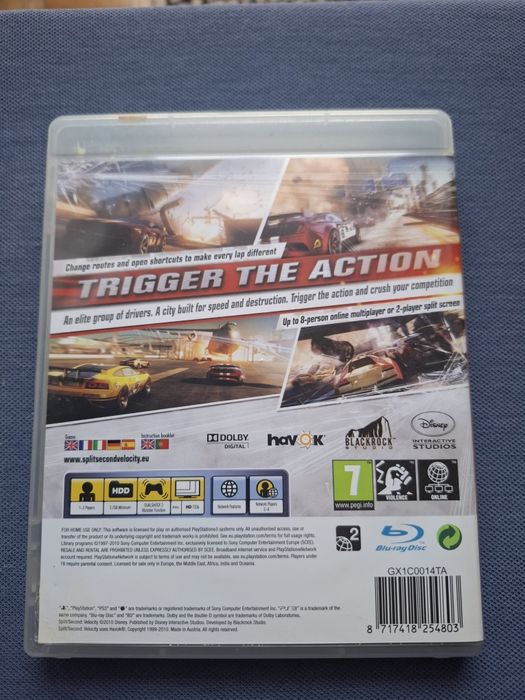 Gra SPLIT/SECOND VELOCITY na playstation 3
