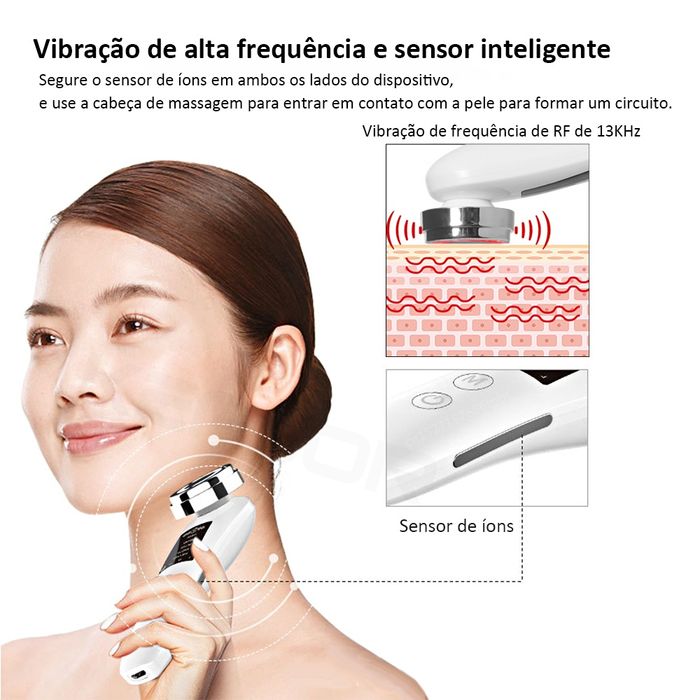 Massajador facial 5 em 1 Anti-envelhecimento/Lifting Facial SELADO