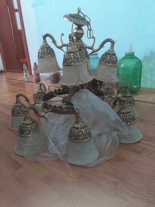 Люстра для високих стель НОВА.