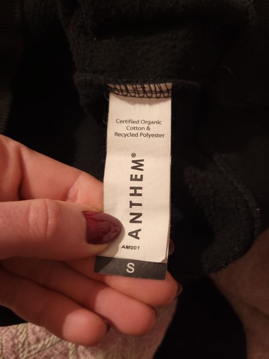 Czarna bluza z kapturem – Anthem – S / 46