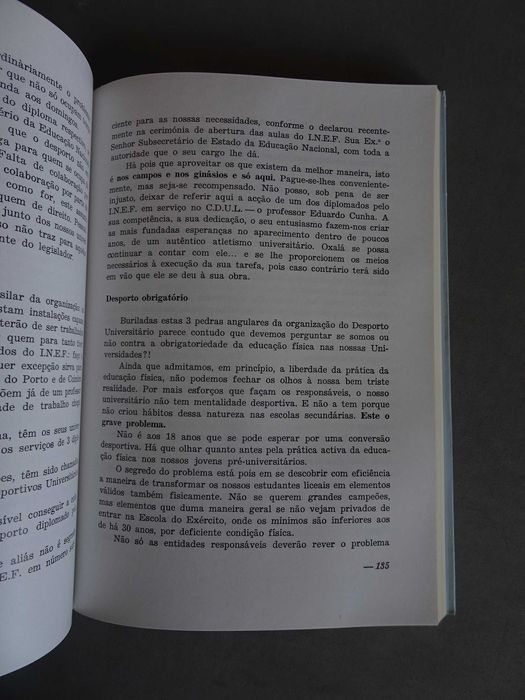 Livro Armando Rocha - Reflexões sobre Desporto Universitário 1950/1969